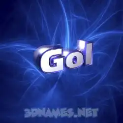 gol in Plasma style - 3D name wallpaper