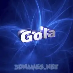 gola in Plasma style - 3D name wallpaper