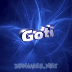 goti in Plasma style - 3D name wallpaper