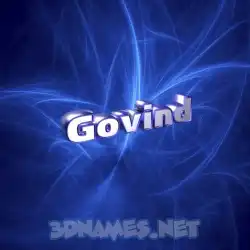 govind in Plasma style - 3D name wallpaper
