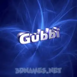 gubbi in Plasma style - 3D name wallpaper