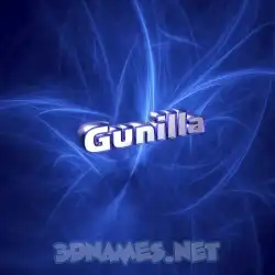 gunilla in Plasma style - 3D name wallpaper