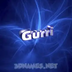 gurri in Plasma style - 3D name wallpaper