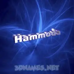 hammoda in Plasma style - 3D name wallpaper