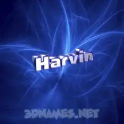 harvin in Plasma style - 3D name wallpaper