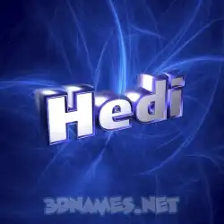 hedi in Plasma style - 3D name wallpaper