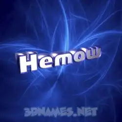 hemow in Plasma style - 3D name wallpaper