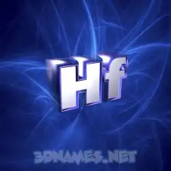 hf in Plasma style - 3D name wallpaper