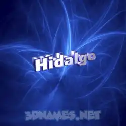 hidalgo in Plasma style - 3D name wallpaper