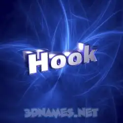 hook in Plasma style - 3D name wallpaper
