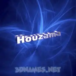 houzama in Plasma style - 3D name wallpaper
