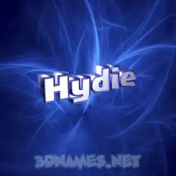 hydie in Plasma style - 3D name wallpaper