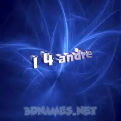 i 4 andre in Plasma style - 3D name wallpaper