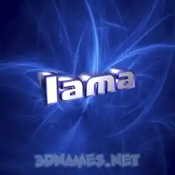 iama in Plasma style - 3D name wallpaper