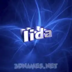 iida in Plasma style - 3D name wallpaper