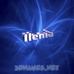 ilenia in Plasma style - 3D name wallpaper