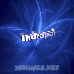 indrapal in Plasma style - 3D name wallpaper