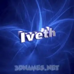 iveth in Plasma style - 3D name wallpaper