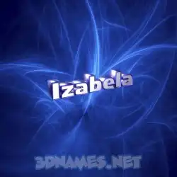 izabela in Plasma style - 3D name wallpaper