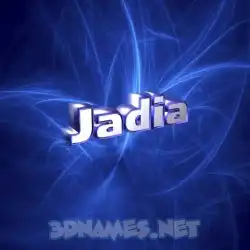 jadia in Plasma style - 3D name wallpaper