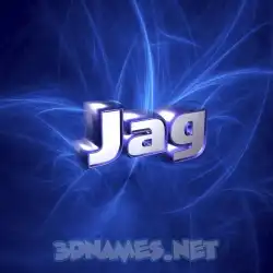 jag in Plasma style - 3D name wallpaper