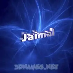 jaimal in Plasma style - 3D name wallpaper