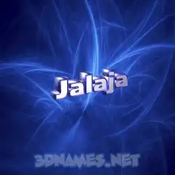 jalaja in Plasma style - 3D name wallpaper
