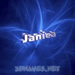 janica in Plasma style - 3D name wallpaper