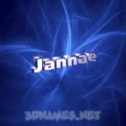 jannae in Plasma style - 3D name wallpaper