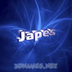 japes in Plasma style - 3D name wallpaper