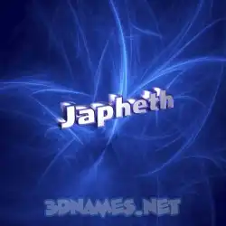 japheth in Plasma style - 3D name wallpaper