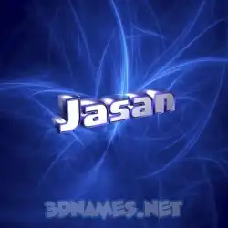 jasan in Plasma style - 3D name wallpaper