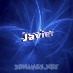 javier in Plasma style - 3D name wallpaper