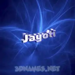 jayoti in Plasma style - 3D name wallpaper