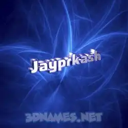 jayprkash in Plasma style - 3D name wallpaper