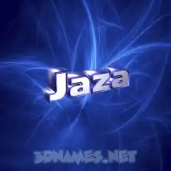 jaza in Plasma style - 3D name wallpaper
