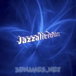jazzalicious in Plasma style - 3D name wallpaper