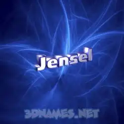 jensel in Plasma style - 3D name wallpaper
