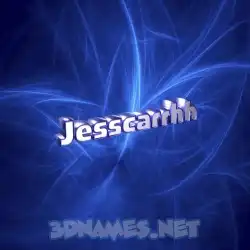 jesscarrhh in Plasma style - 3D name wallpaper