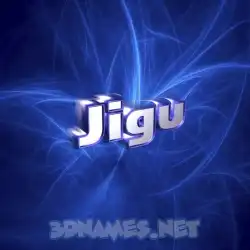 jigu in Plasma style - 3D name wallpaper