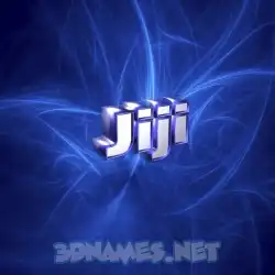 jiji in Plasma style - 3D name wallpaper
