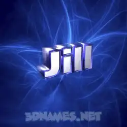 jill in Plasma style - 3D name wallpaper