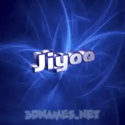 jiyoo in Plasma style - 3D name wallpaper