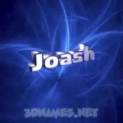 joash in Plasma style - 3D name wallpaper