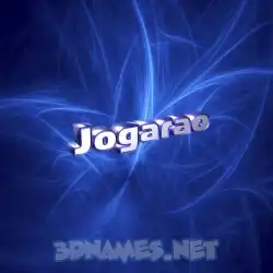 jogarao in Plasma style - 3D name wallpaper