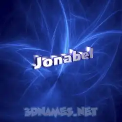 jonabel in Plasma style - 3D name wallpaper