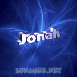 jonah in Plasma style - 3D name wallpaper