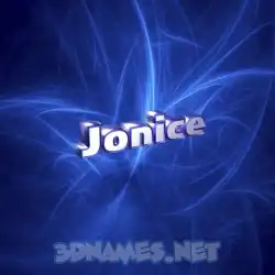 jonice in Plasma style - 3D name wallpaper