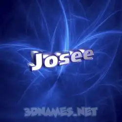 josee in Plasma style - 3D name wallpaper