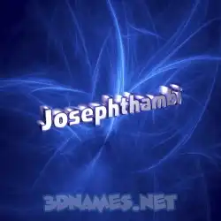 josephthambi in Plasma style - 3D name wallpaper